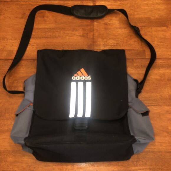 Adidas Originals LARGE canvas Unisex-Adult Utility Crossbody Flap Bag Laptop